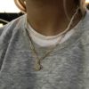 Saturn chain smykke - gullfarget