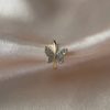 Butterfly ear cuff