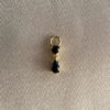 Leah charm - gold/black