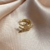 Storm ear cuff - gullfarget - Bilde 3