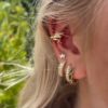 Storm ear cuff - gullfarget - Bilde 2