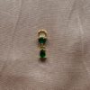 Leah charm - gold/green