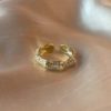 Zag ring - gullfarget
