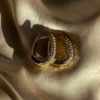 Oval glam hoops