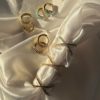 Pakkedeal - Glam hoops & Croix ring